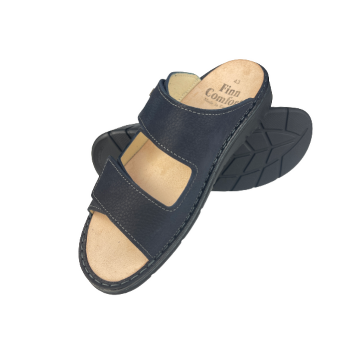 Finn Comfort Rab Men’s Sandal With Dual Adjustable Straps, Removable Footbed, And Flexible Hand-Stitched Pu Sole. Suitable For Bunion, Heel And Arch Pain (Elephant Grey)