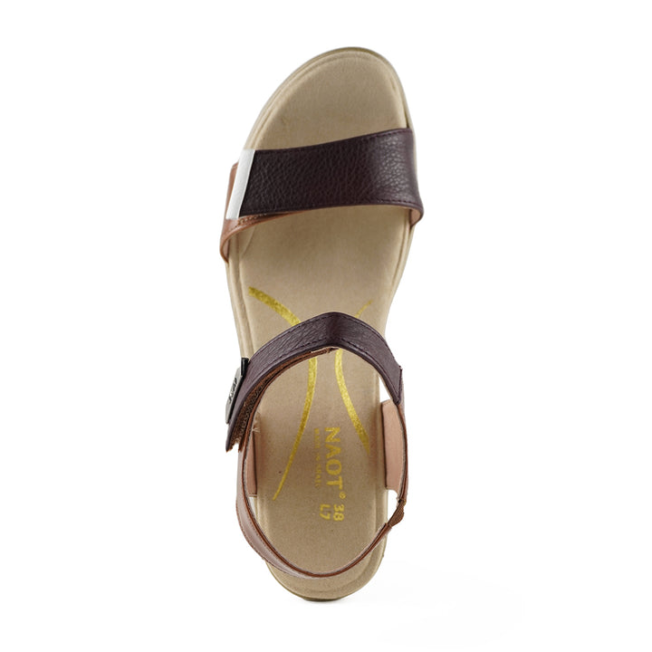 Naot Intact Women’s Multi-Strap Leather Dress Sandal with Adjustable Fit, Slip-Resistant Sole, and Cushioned Footbed (Black)