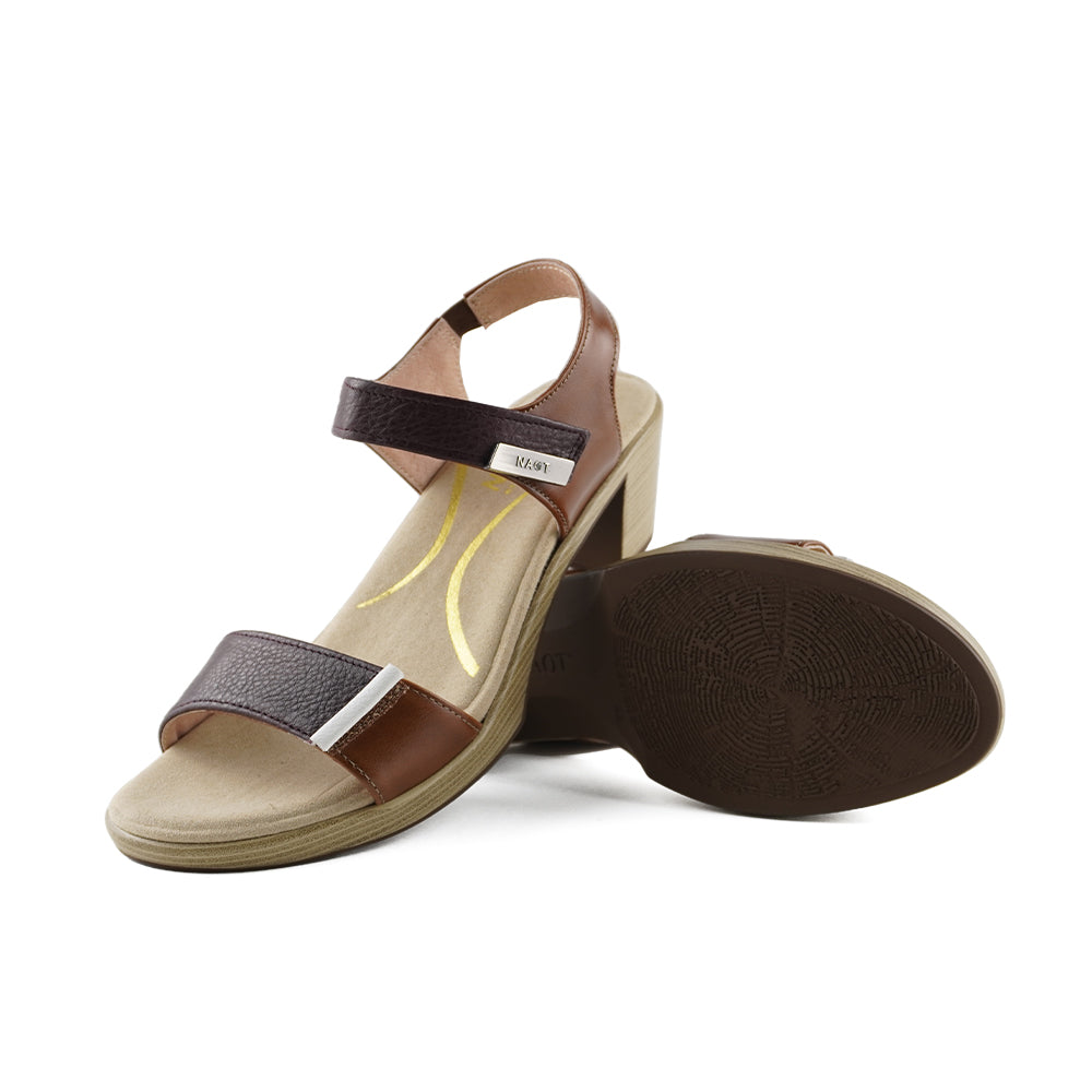 Naot Intact Women’s Multi-Strap Leather Dress Sandal with Adjustable Fit, Slip-Resistant Sole, and Cushioned Footbed (Black)